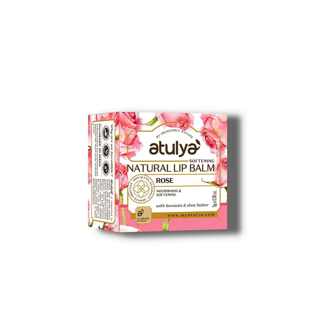 atulya Rose Natural Lip Balm with Bees Wax & Honey 5 Gm (6 Products at Rs.799)