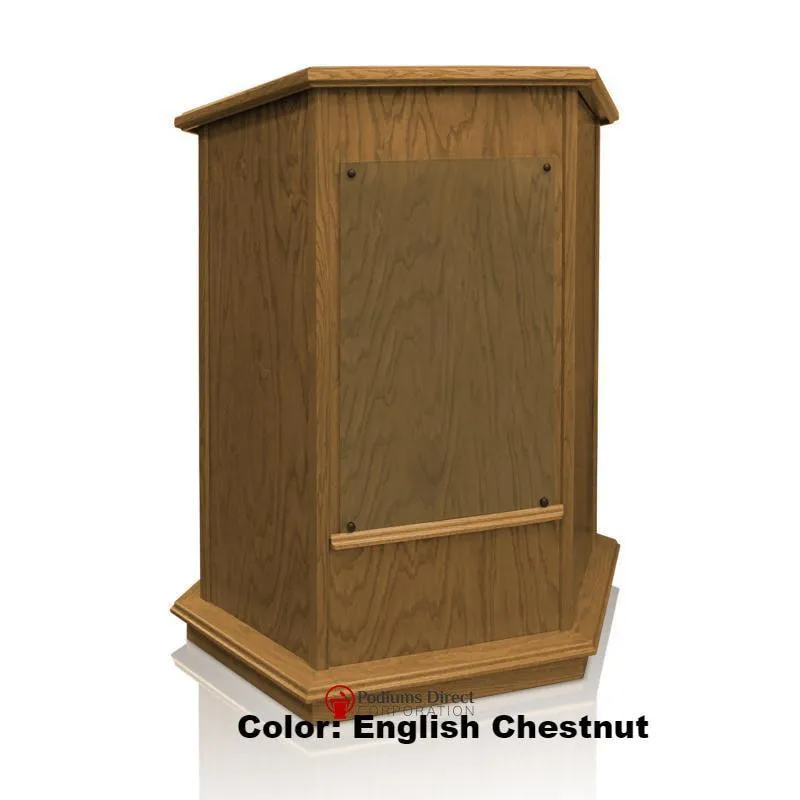 Church Wood Pulpit NC10W/NC10WG Prestige FOUNDATION with Glass - FREE SHIPPING!