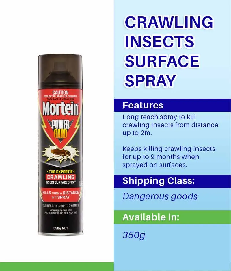 Diversey Mortein Powergard Crawling Insects Surface Spray 350g