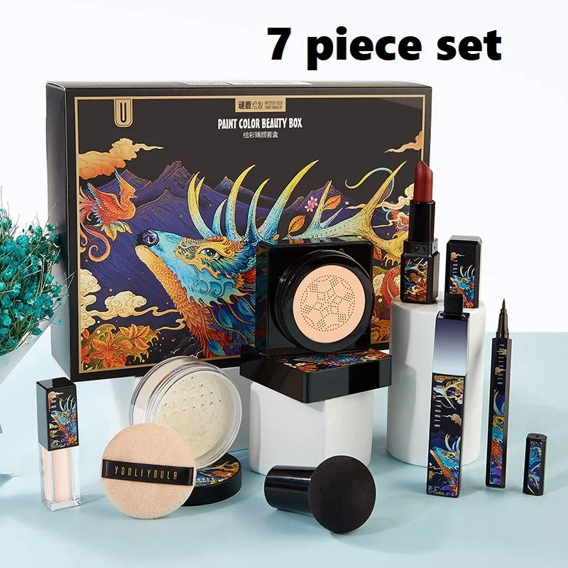 Elk Makeup Air Cushion BB Cream Lipstick Affordable Cosmetic Gift Box Set