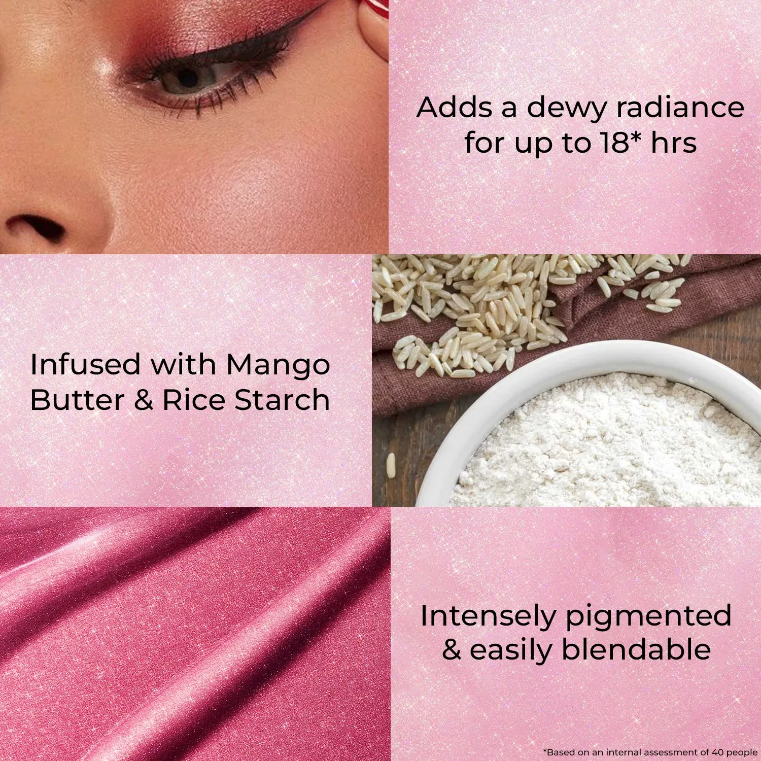 Halo Glow Blush Drops with Mango Butter and Rice Starch:10 ml