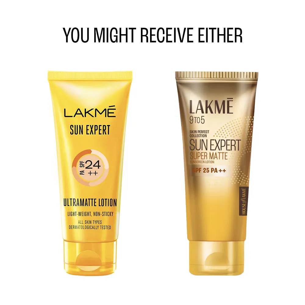 Lakmē Sun Expert SPF 25 PA   Super Matte Lotion Sunscreen, Lightweight, Non Sticky,100ml