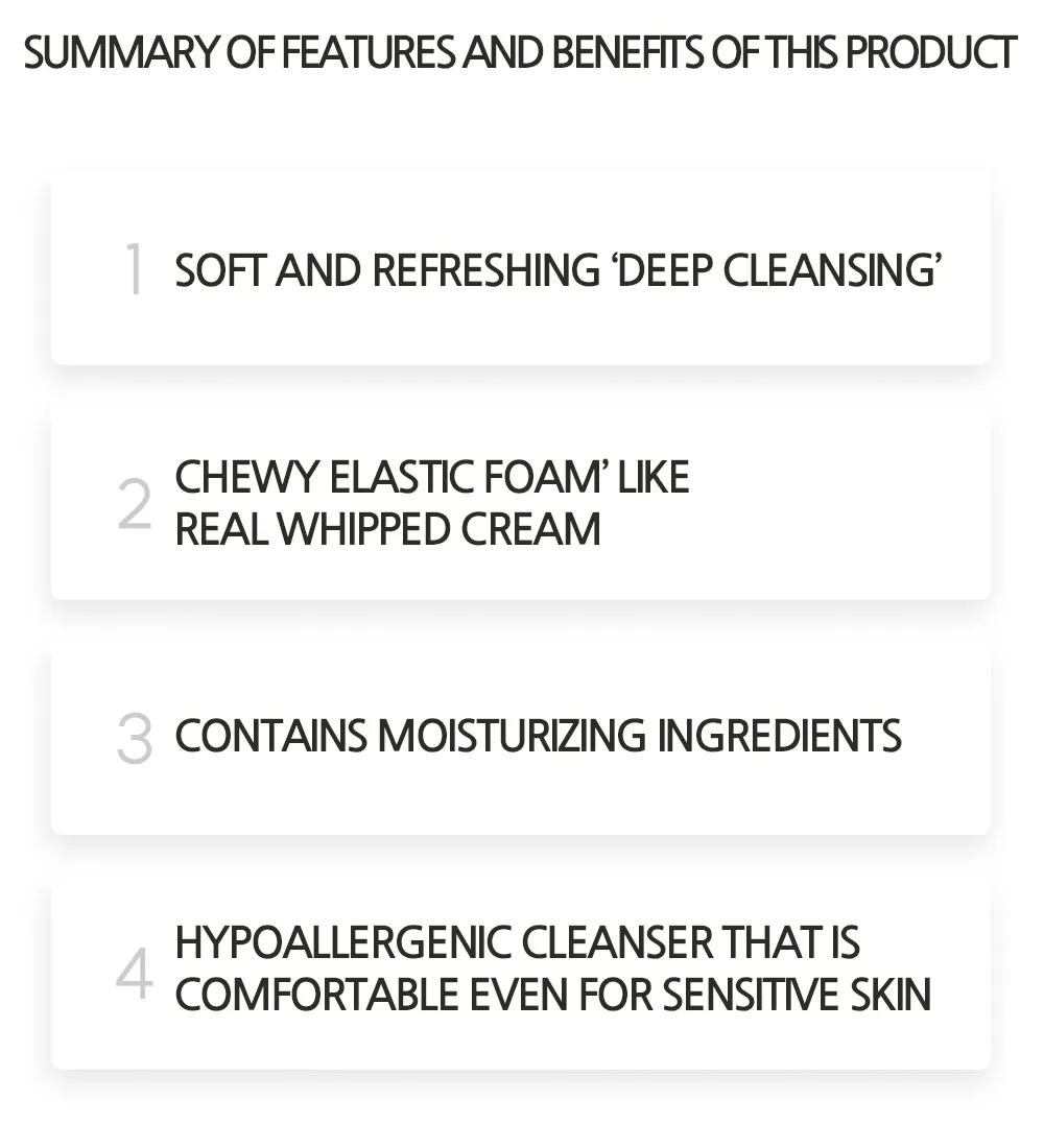 Made in Korea Moisturizing cleansing foam with excellent cleaning power 120ml x 5EA(free shipping)