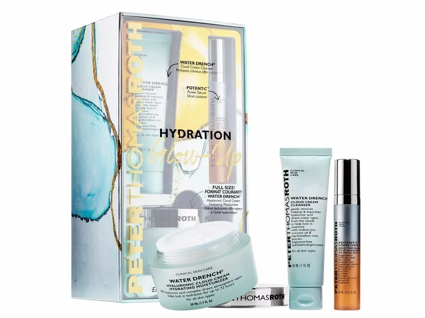 New Peter Thomas Roth Hydration Glow-Up 3-Piece Kit $102 Value Sealed Authentic 100%