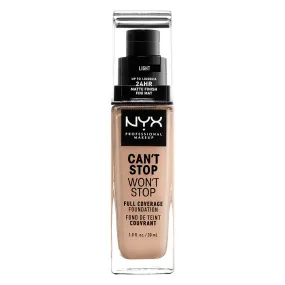 NYX - Can't Stop Won't Stop 24HR Full Coverage Foundation Light - 1 fl oz (30 ml)